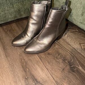 George Metallic Ankle Boots